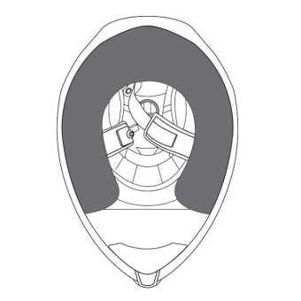 Helm-Innenfutter AGV Wangenpolster Compact ST Helm-Innenfutter AGV Wangenpolster Compact ST